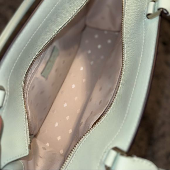 Kate Spade Mint Green Large Satchel Purse - Picture 3 of 6